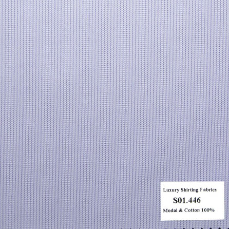 S01.446 - Sơmi Cotton & Modal - Tím Sọc